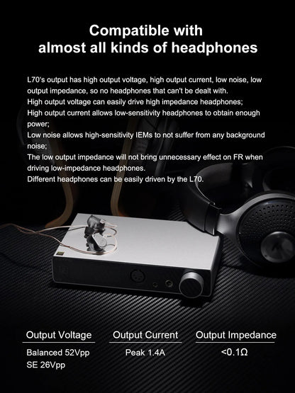 High Fidelity NFCA Headphone Amplifier with XLR and Remote Silver