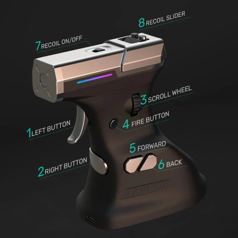 Ragnok 3 Black Recoil Gaming Mouse for FPS