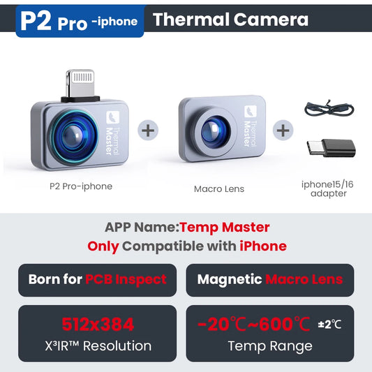 Thermal Imaging Camera 512x384 Infrared Heat Detector for Smartphone