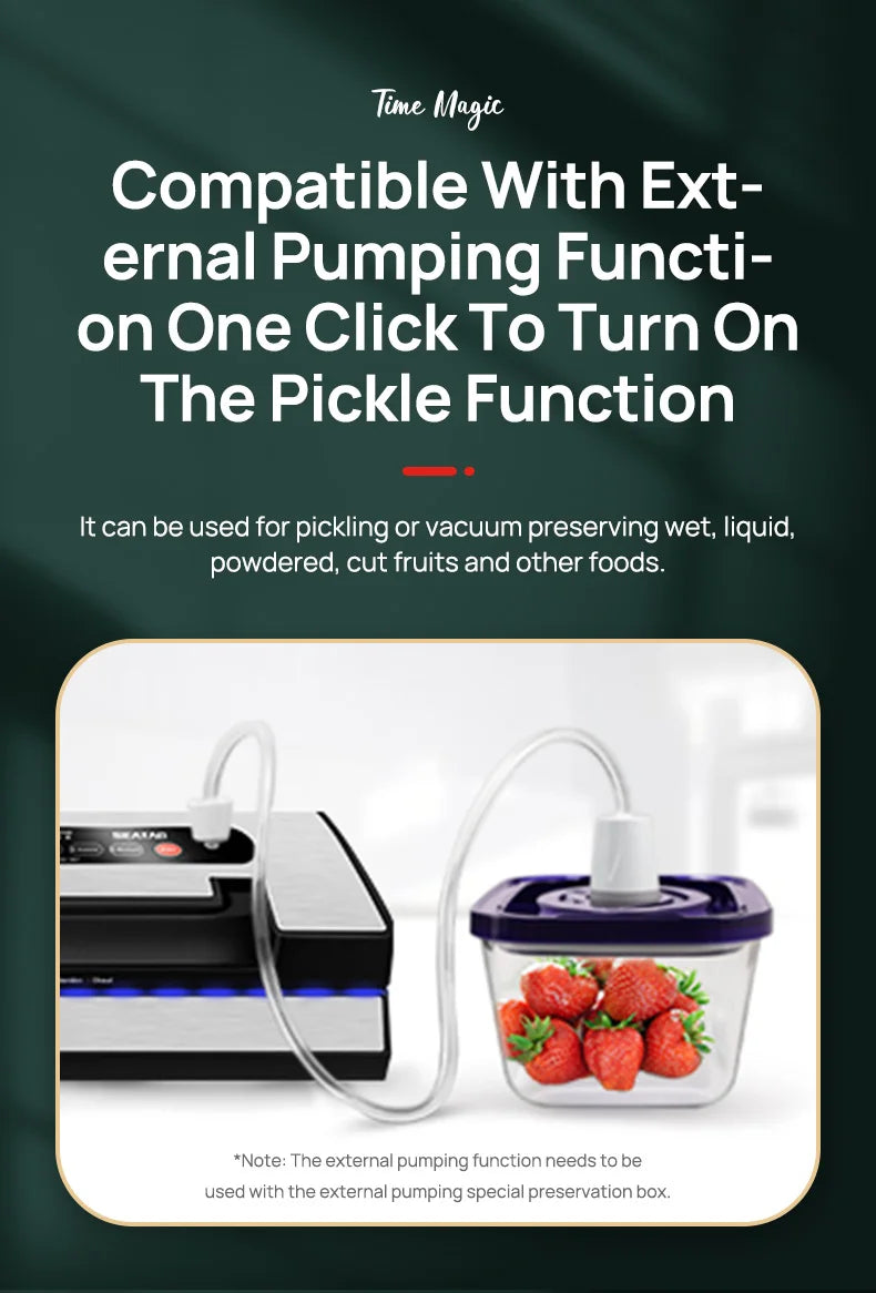 Automatic Vacuum Sealer Machine with Built-in Cutter & Storage