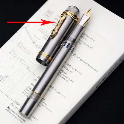 Premium Silver Fountain Pen Hand Polished M Nib