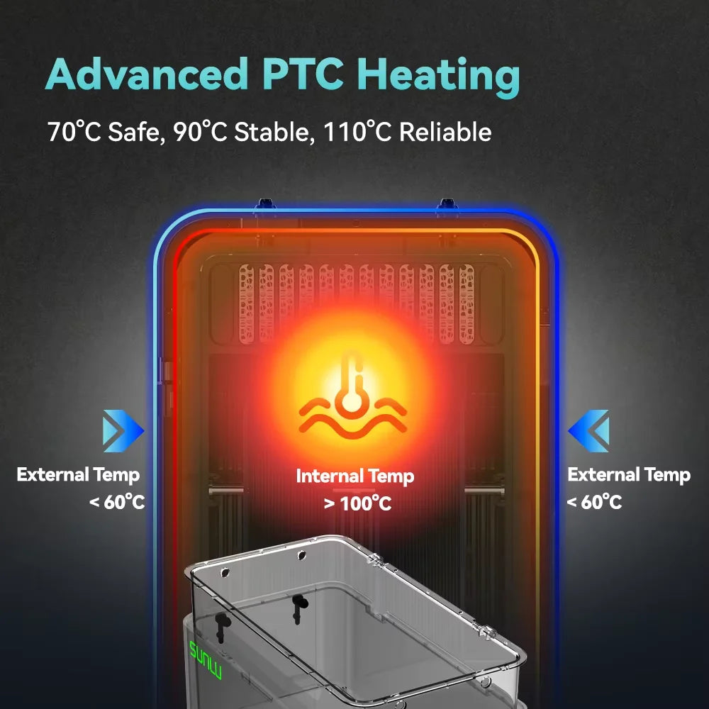 Professional Filament Dryer 110C High Temp 3D Printing