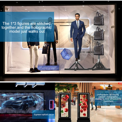 3D Holographic Fan LED Display 45cm WiFi Remote Advertising Sign