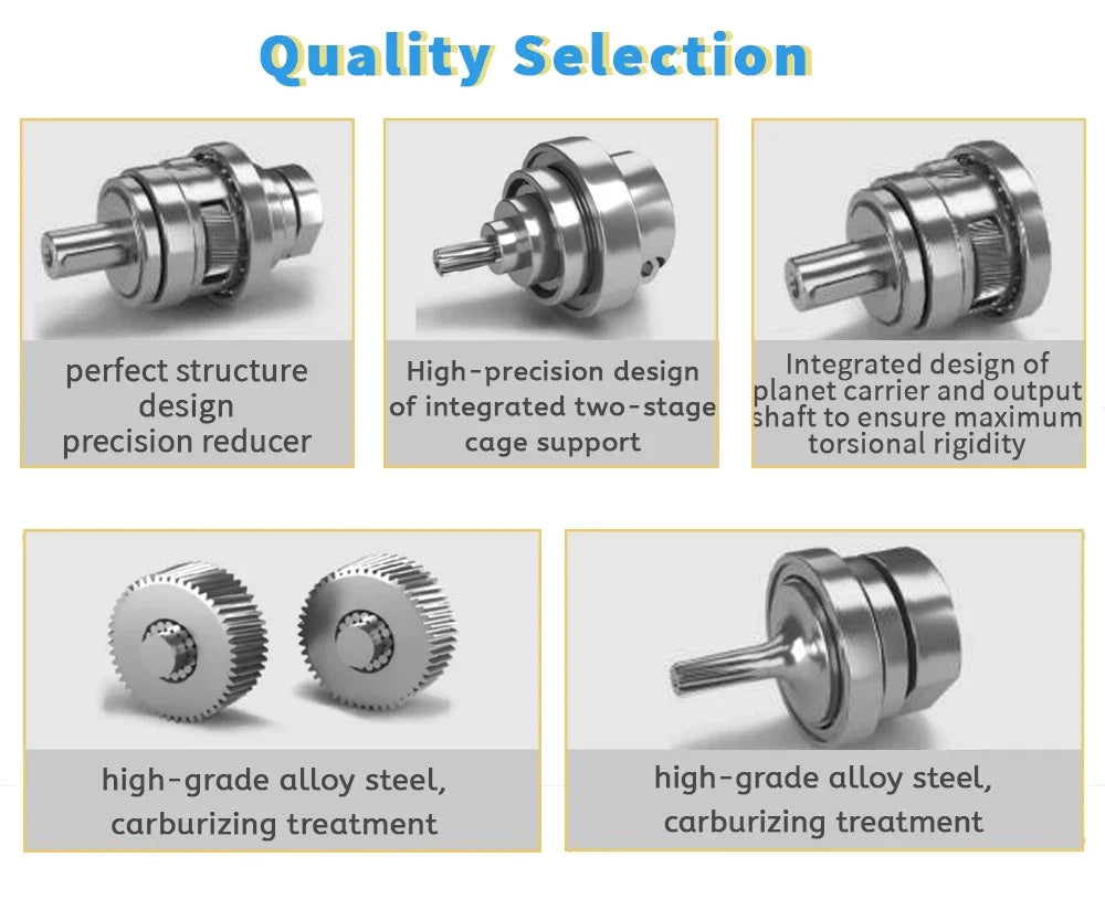 Nema23 Servo Motor Gearbox 14 Input 50:1 Ratio