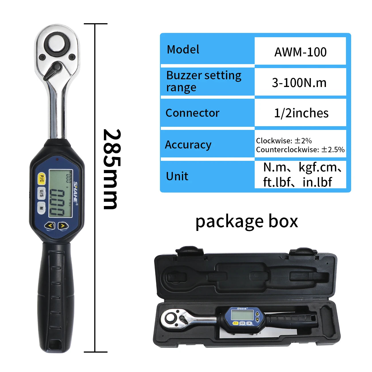 Professional Digital Torque Wrench for Bike and Car Repairs