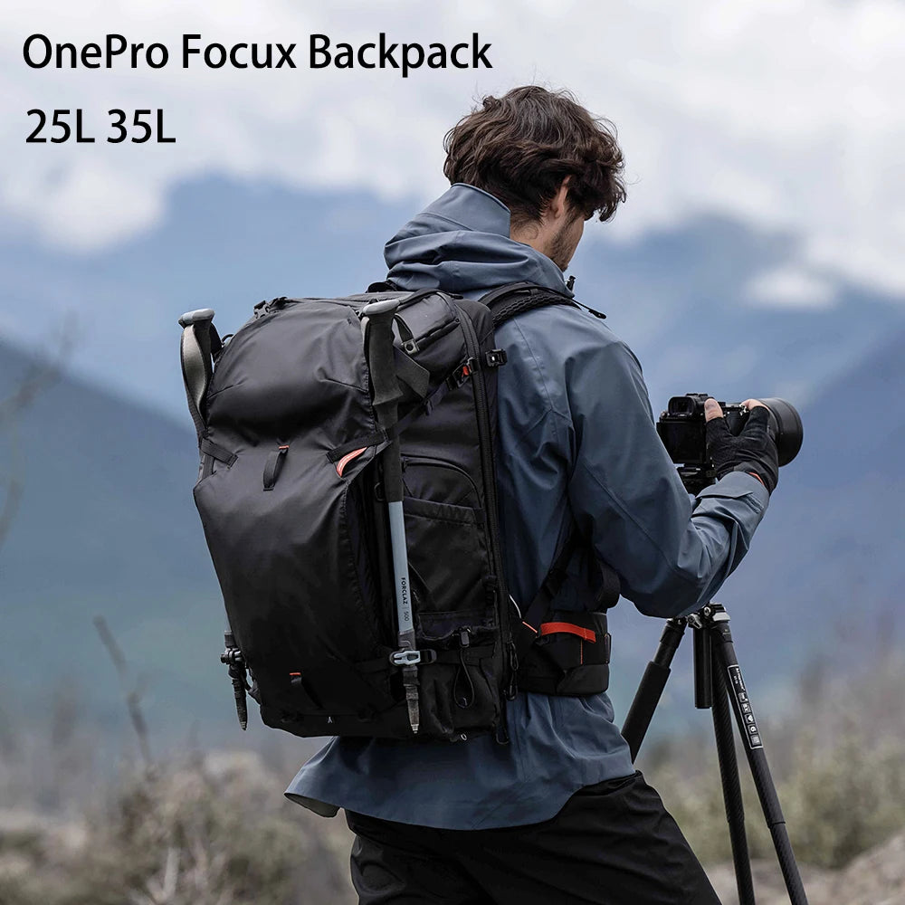 Outdoor Travel Camera Bag 35L with Tripod Storage