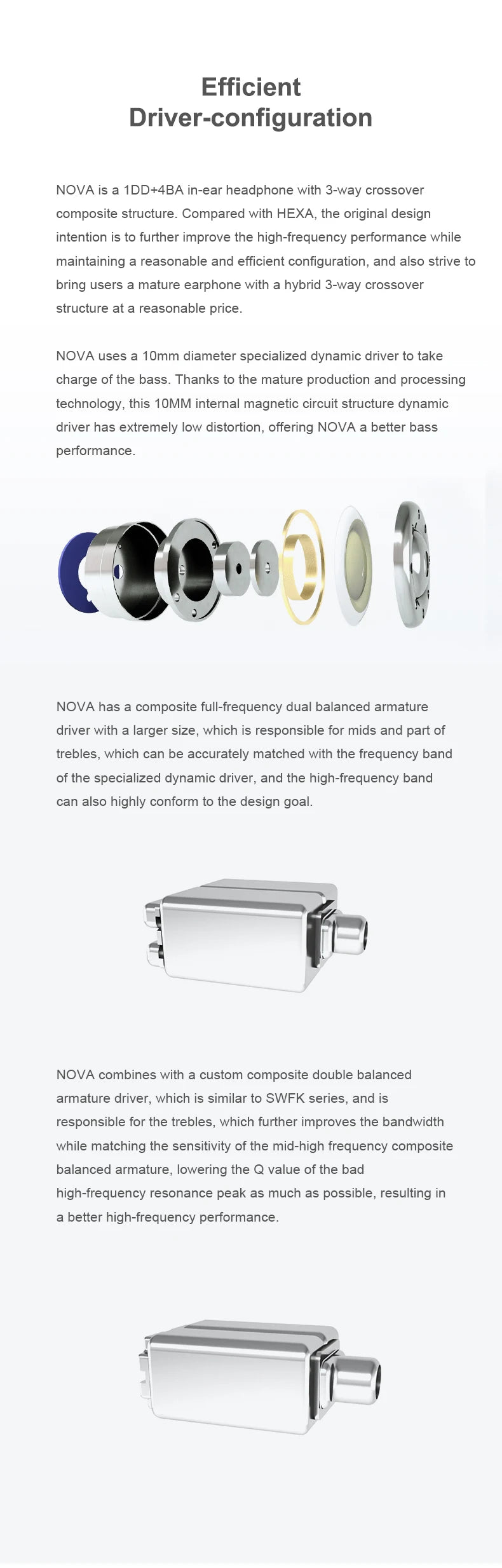 Hybrid In-Ear Headphones 1Dynamic 4 Balanced Armature 0.78mm 2-Pin