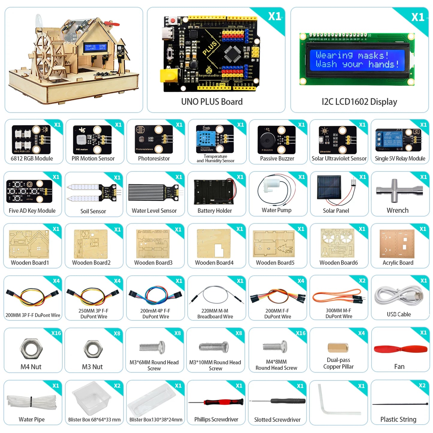 Eco-Friendly Smart House Electronics Kit for Arduino Programming