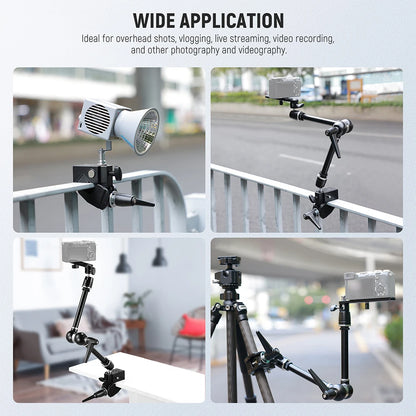 21 Inch Adjustable Magic Arm with Super Clamp for Cameras