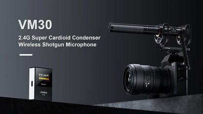 2.4G Wireless Shotgun Microphone for Camera and Type C Devices