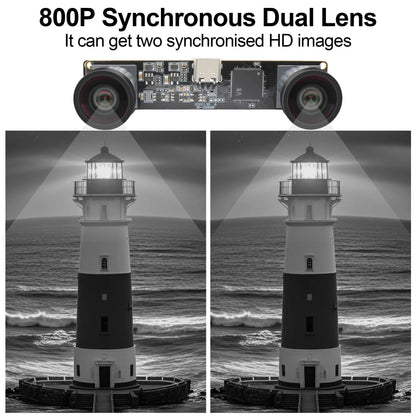 86 Degree Stereo USB Camera High Speed 3D Dual Lens