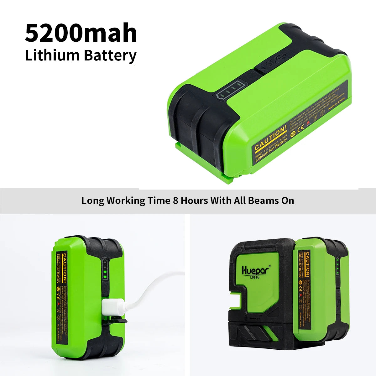 Rechargeable Green Laser Level Kit with Carry Case