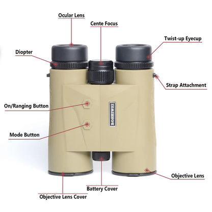 2400m Laser Rangefinder Binoculars 10x42 HD Outdoor Telescope