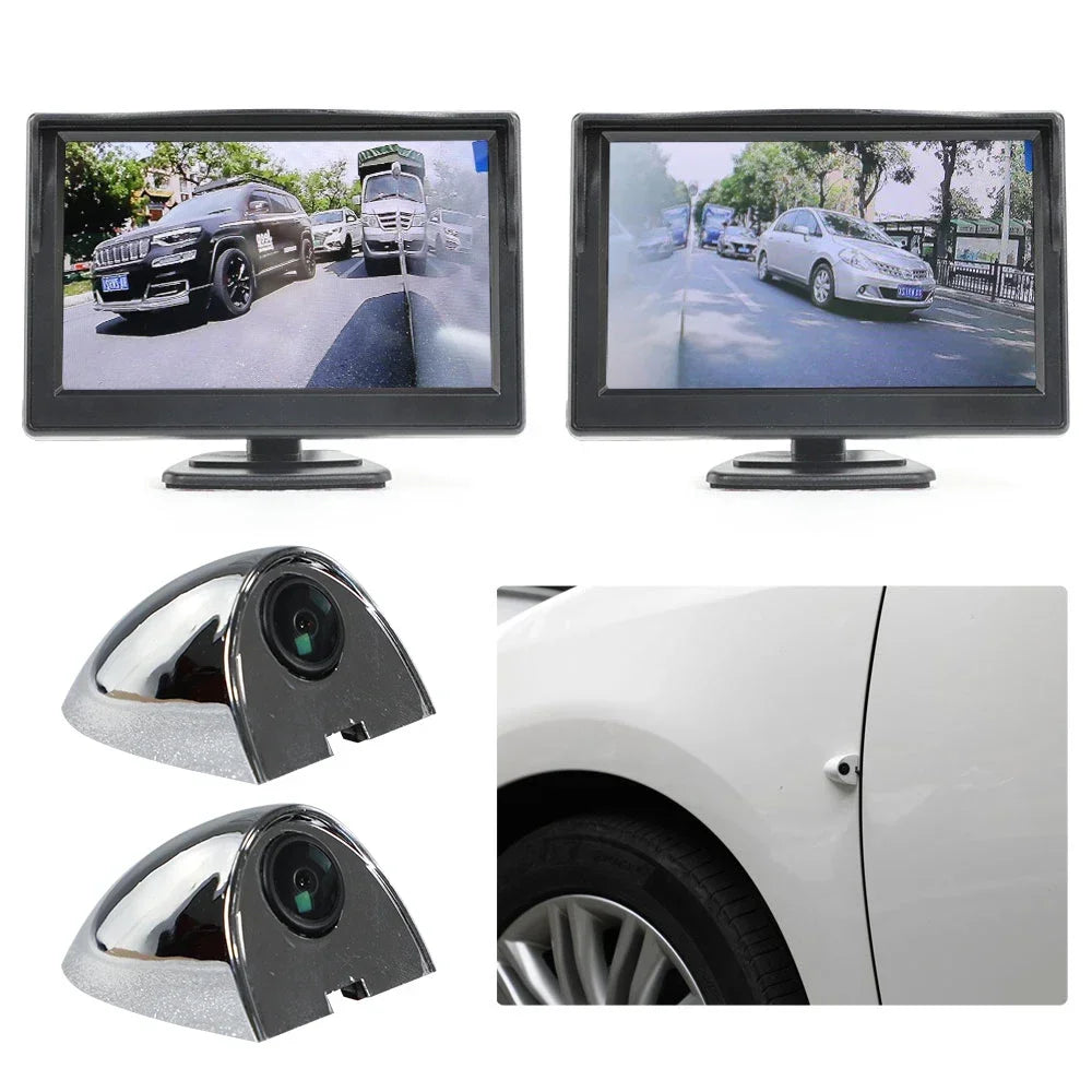 Digital Side View Camera Mirror System Chrome