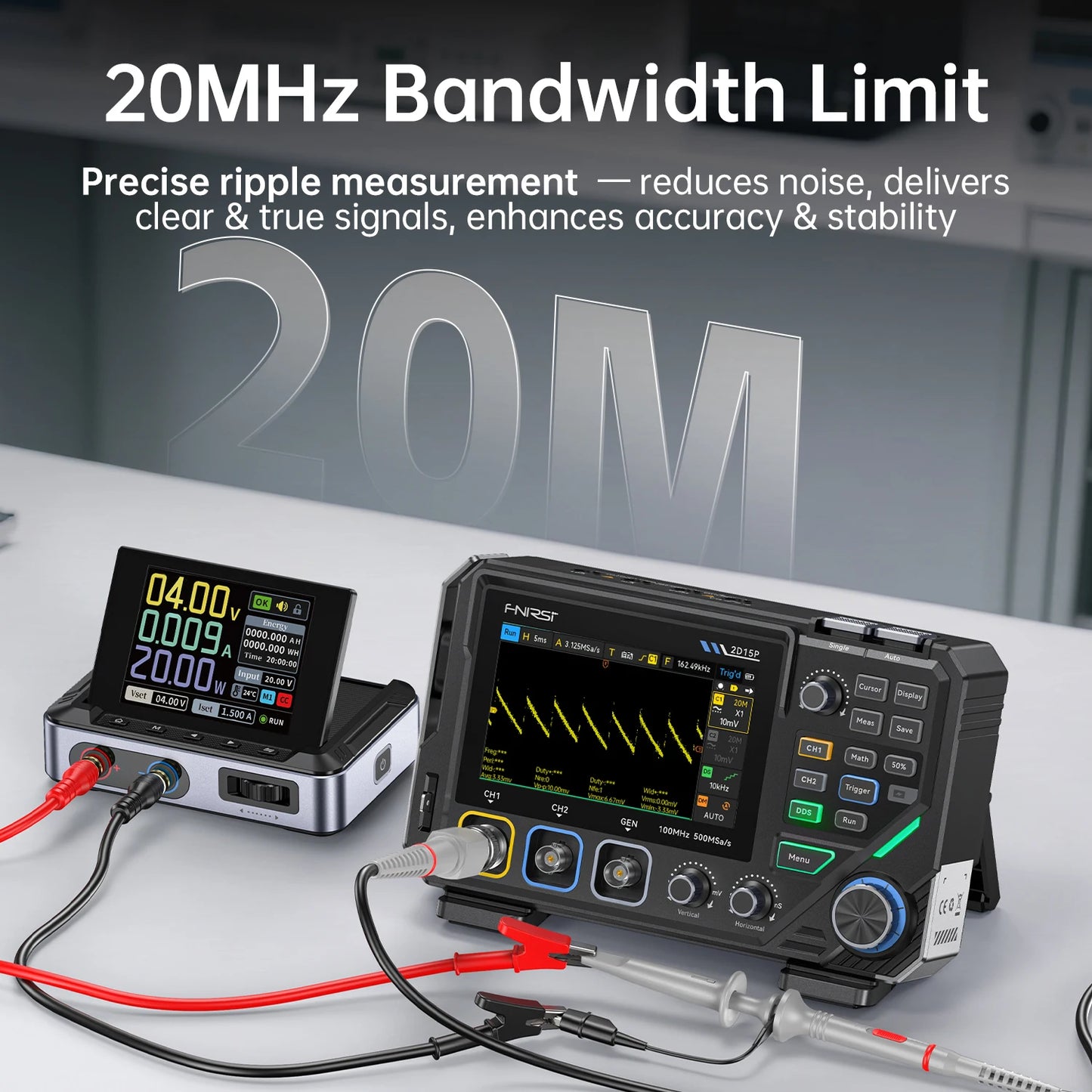 2 Channel 100MHz Digital Oscilloscope Multimeter 3in1