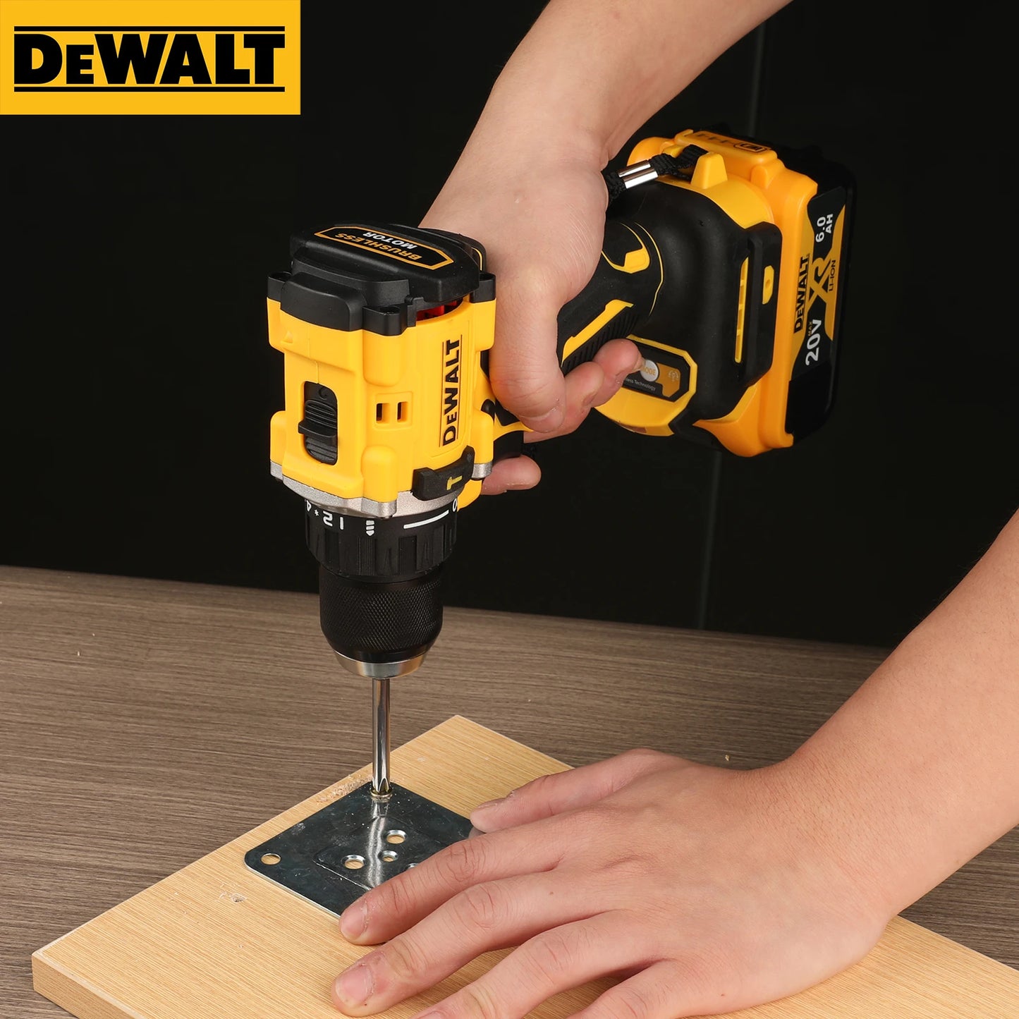 20V Cordless Brushless Drill Driver with Impact Function