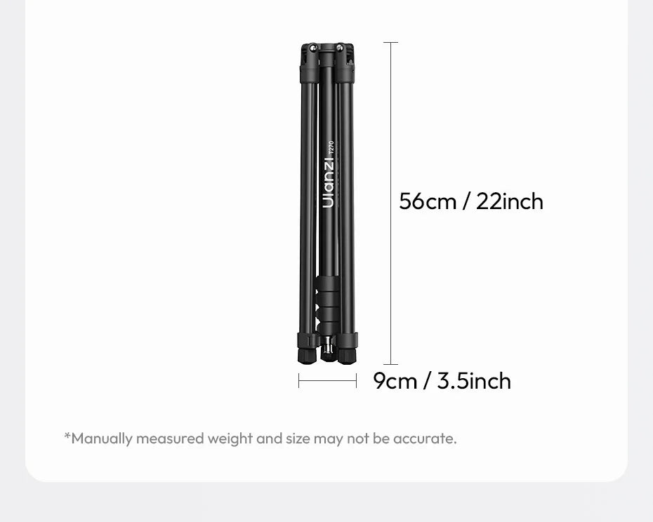 Portable T270 Tripod Stand for LED Lights and Cameras