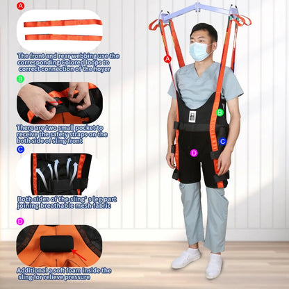 Professional Large Walking Assist Lift Sling Hoist 500lbs