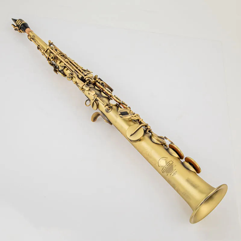 Professional B-Flat Soprano Saxophone Bronze with Mouthpiece Reeds