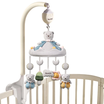 Magic Bear Baby Mobile with Music and Rotating Toys
