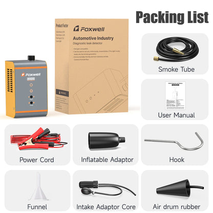 Portable Vehicle Smoke Tester with Built-In Air Compressor