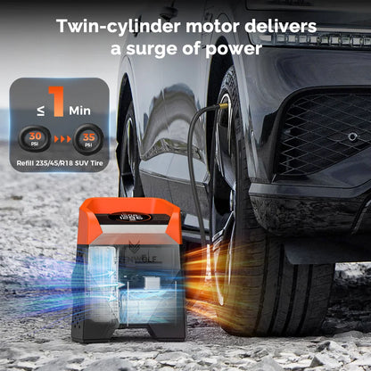 Heavy Duty 160PSI Portable Tyre Inflator 15600mAh