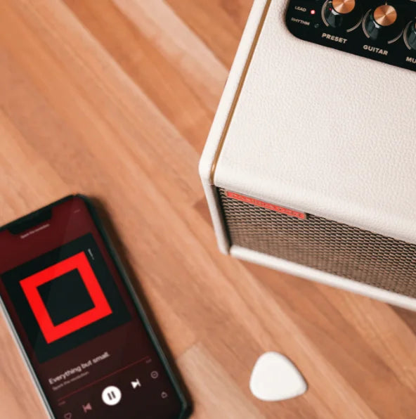 Spark Mini Smart Guitar Amp with Bluetooth Speaker White