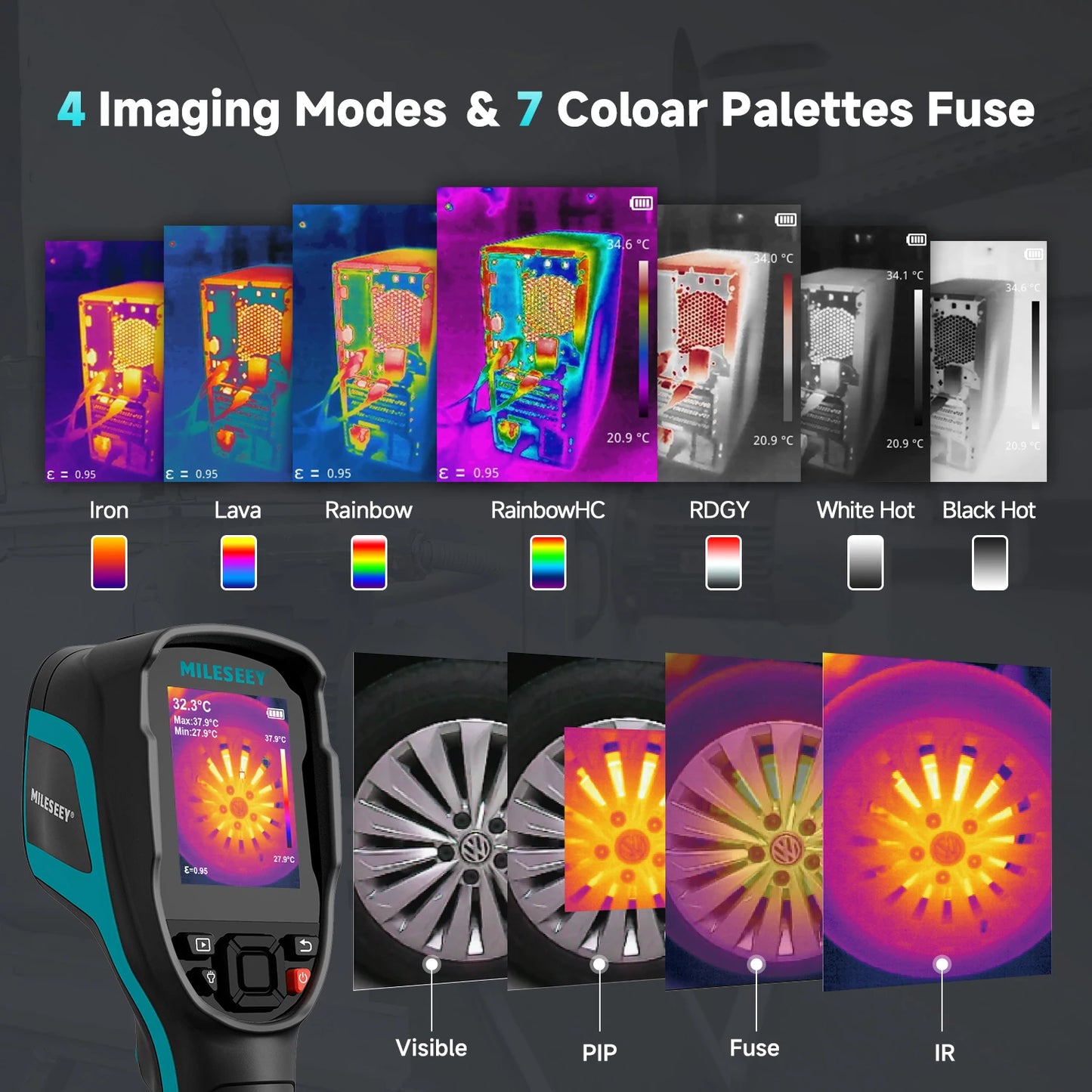 Handheld Thermal Camera Precision Hot & Cold Spot Detection