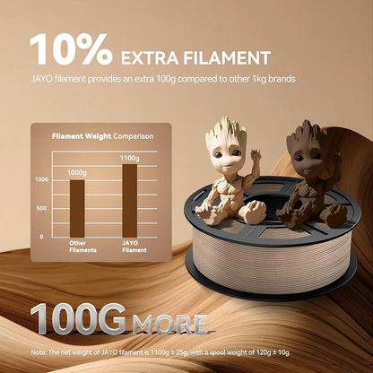 Wood Texture PLA 3D Printer Filament Mix Pack