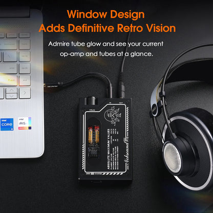 P10 PRO HiFi Tube Headphone Amplifier USB-C Powered