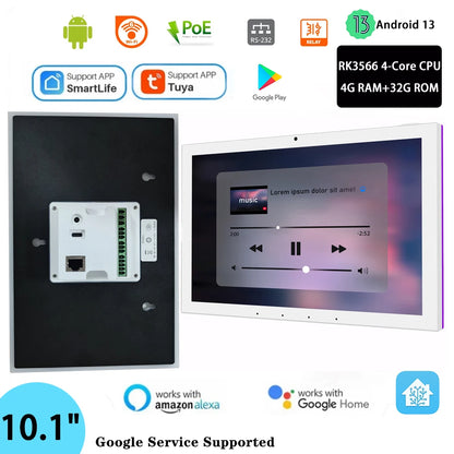 Android 14 Wall Tablet 10.1" 4G 32G POE Smart Panel