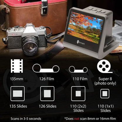 24MP Film & Slide Scanner with 5 Inch LCD Screen