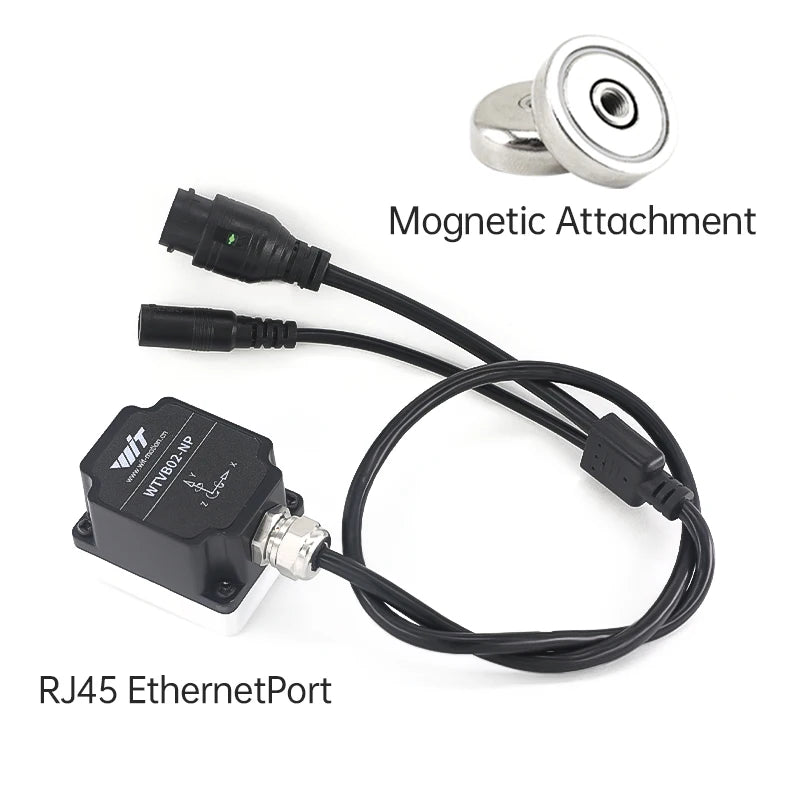 3-Axis Vibration Sensor WTVB02NP Magnetic Mount