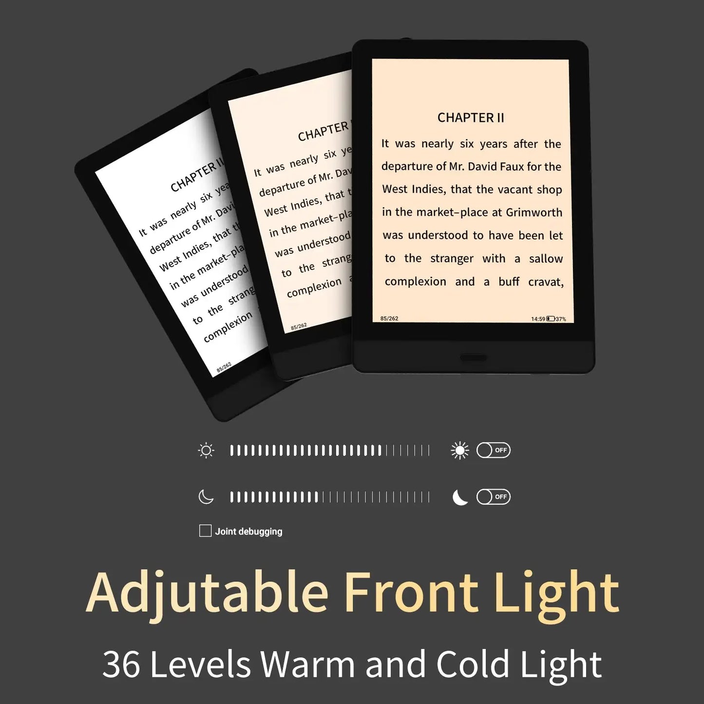 Lightweight 6 Inch Android eBook Reader with Eye Friendly Display