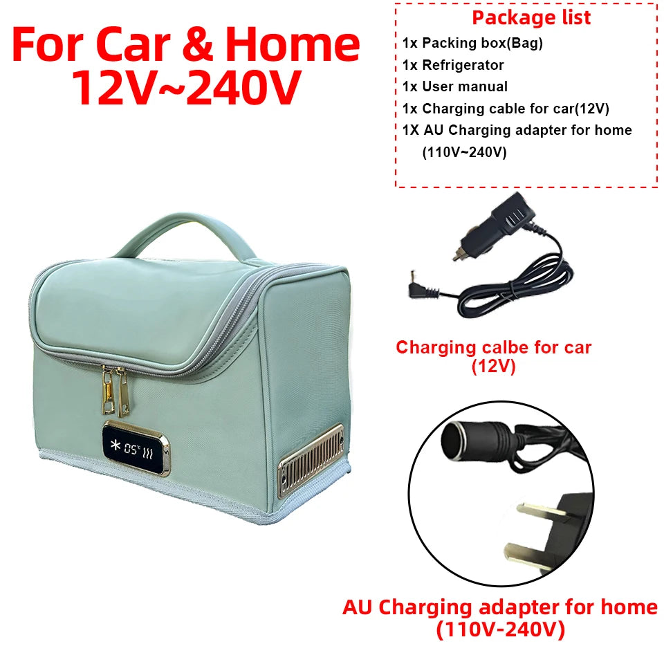 Compact Dual Voltage Fridge Cooler Warmer for Travel and Home