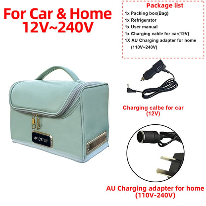Compact Dual Voltage Fridge Cooler Warmer for Travel and Home
