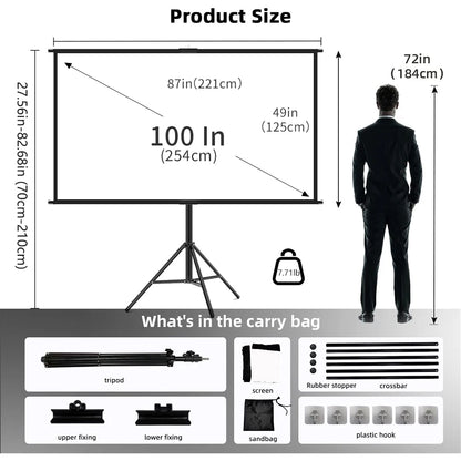 100 Inch Foldable Outdoor Cinema Screen