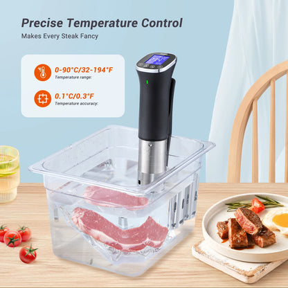 Smart WiFi Sous Vide Cooker IPX7 Waterproof