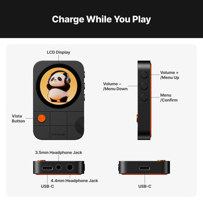 Magnetic Portable DAC Amp for iPhone Android Black