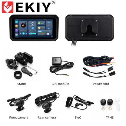 6" Motorcycle Navigation Screen with Wireless CarPlay