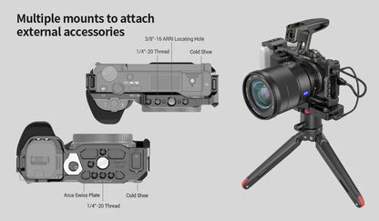 Camera Cage Kit with Grip for Sony ZV-E10