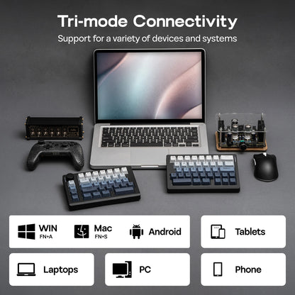 Split70 Wireless Split Mechanical Keyboard Black