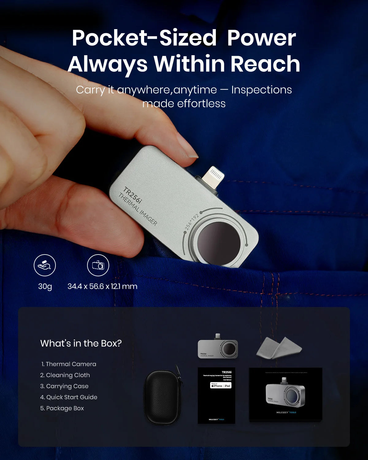 256×192 Thermal Camera for iPhone PCB Circuit Repair