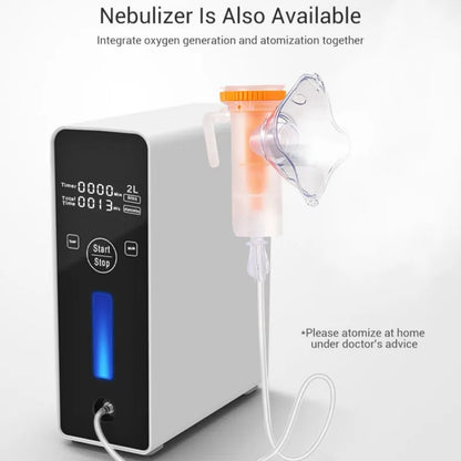 2L Portable Oxygen Concentrator with Atomizer AU Plug