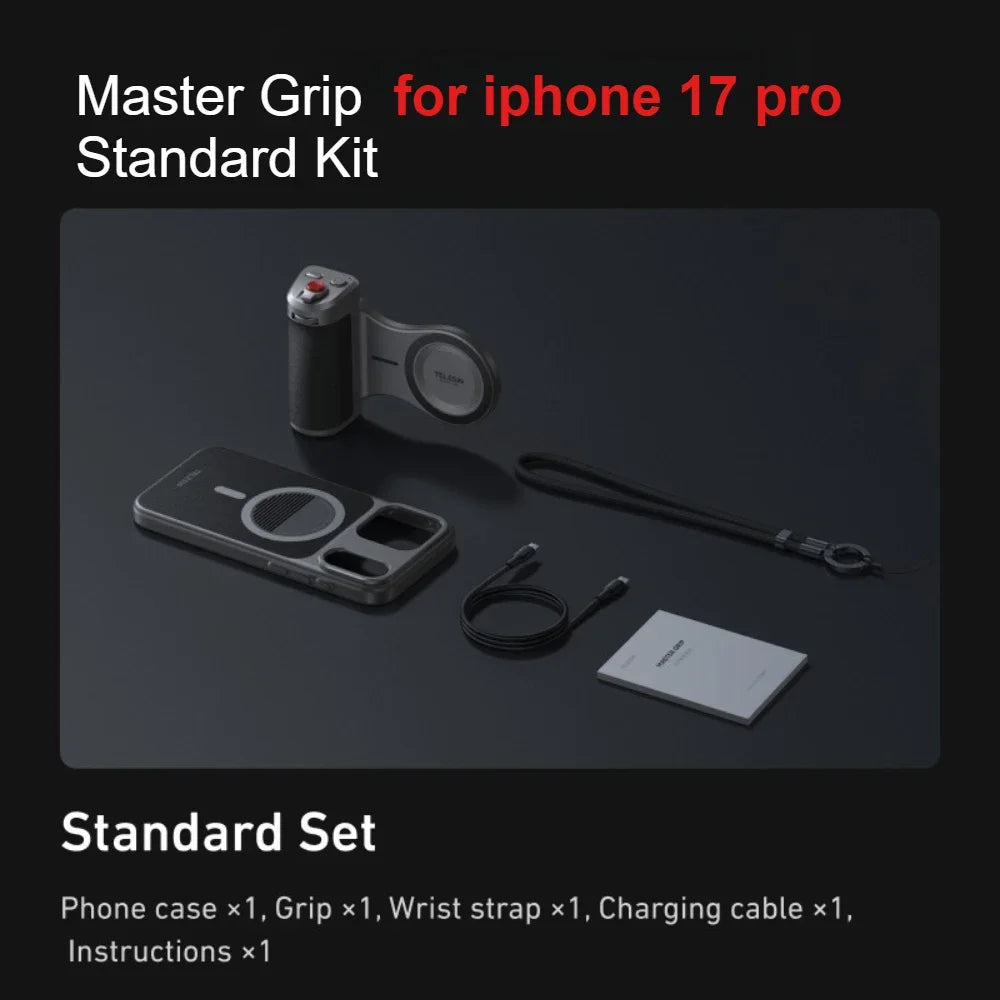 iPhone 17 Pro Phone Case Camera Grip
