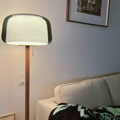 Modern Glass Floor Lamp 148cm Remote Dimmable LED