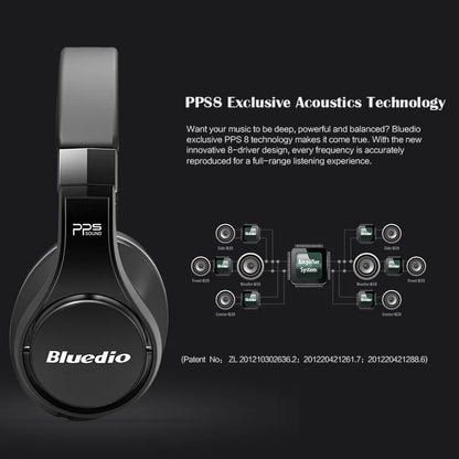 Wireless Over-Ear Headphones 3D Surround Sound with Microphone
