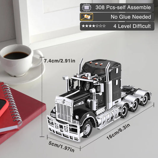 3D Metal Puzzle Truck Model DIY Assembly Kit