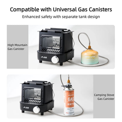 Compact Outdoor Heating Stove Portable Camping Gas Burner