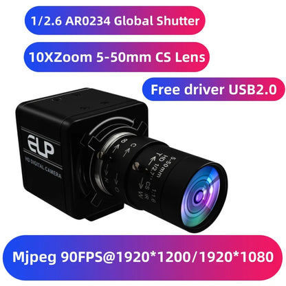 1080P 90fps Global Shutter USB Camera Motion Capture